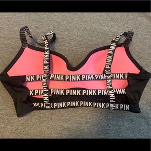 PINK cage back bra